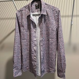 ACTIVEWEAR FLORAL MENS BUTTON-DOWN COLLARED SHIRT